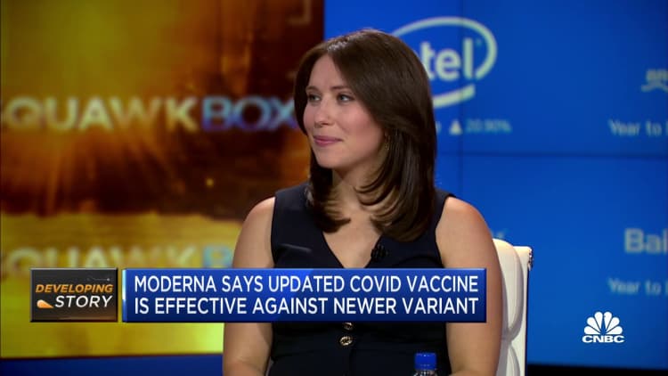 Moderna: Updated Covid vaccine is effective against newer variant