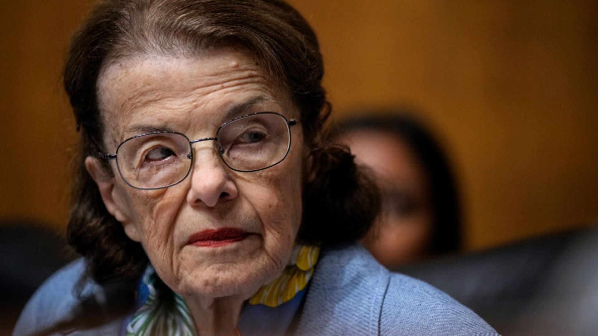 Sen. Dianne Feinstein (D-CA) attends a Senate Judiciary Committee hearing on judicial nominations on Capitol Hill September 6, 2023 in Washington, DC.