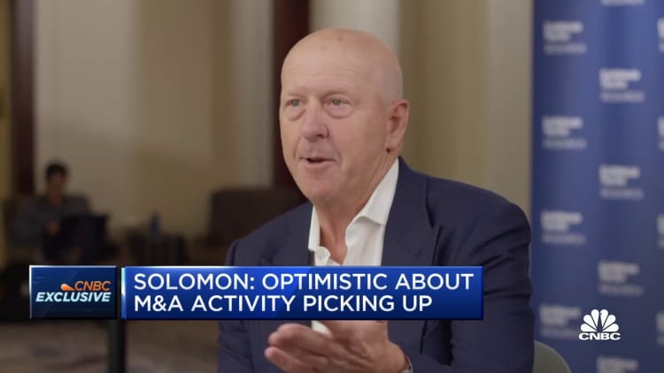 Vea la entrevista completa de CNBC con el director ejecutivo de Goldman Sachs, David Solomon
