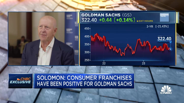 Goldman Sachs CEO David Solomon: I definitley feel better about capital markets