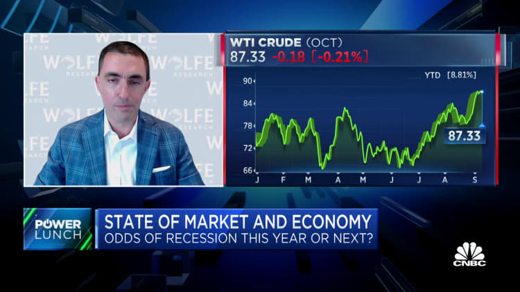 A slowdown in the economy could cause a collapse in home prices, says Wolfe's Chris Senyek