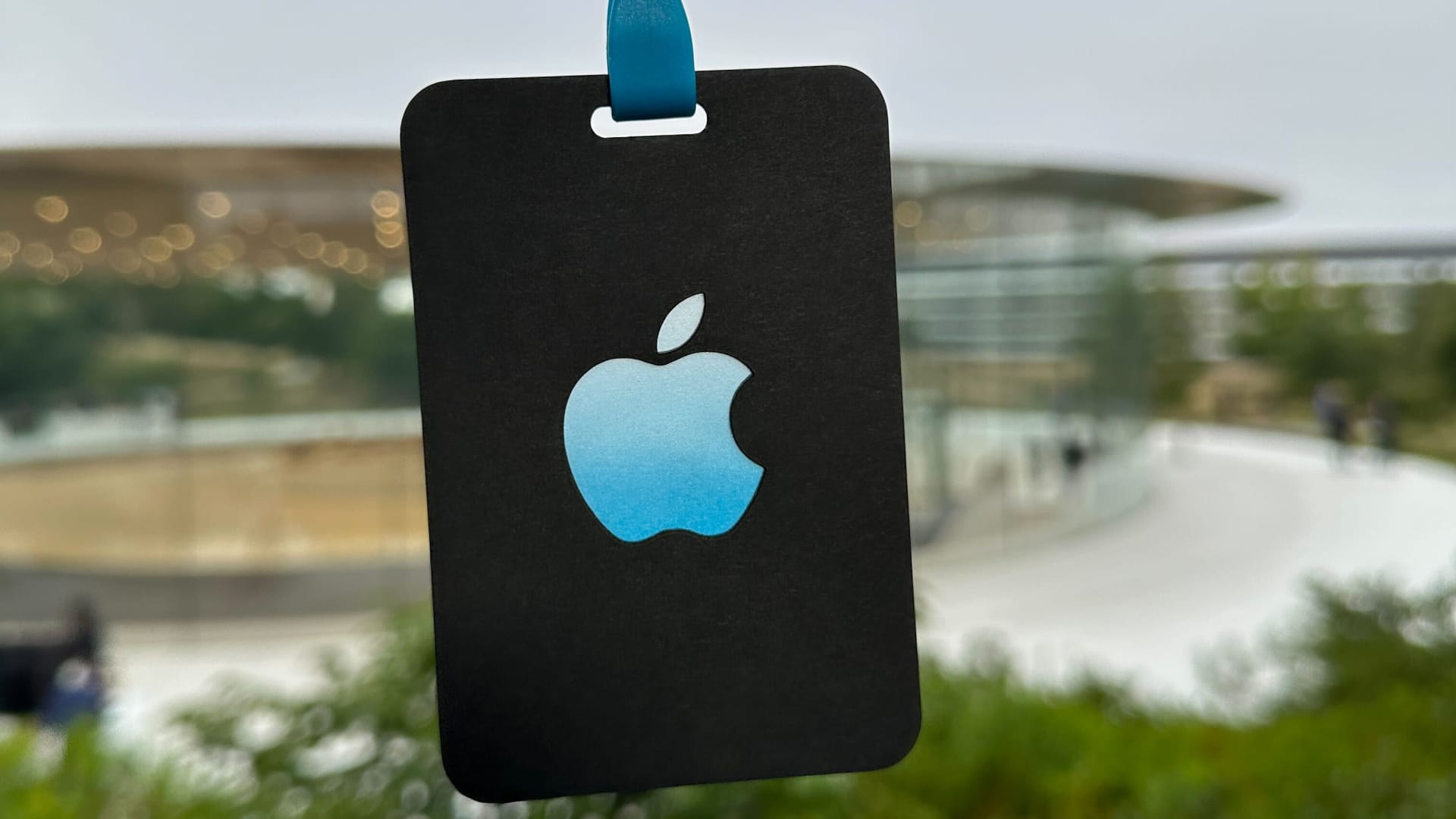 An Apple event pass shown in Cupertino, California, Sept. 12, 2023.