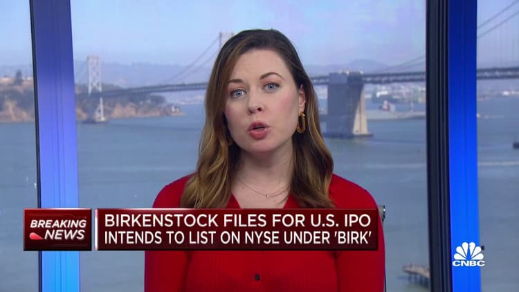 Birkenstock files for U.S. IPO on NYSE under 'BIRK'