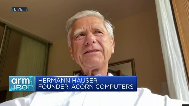 Arm is very well positioned for the AI market, Hermann Hauser says