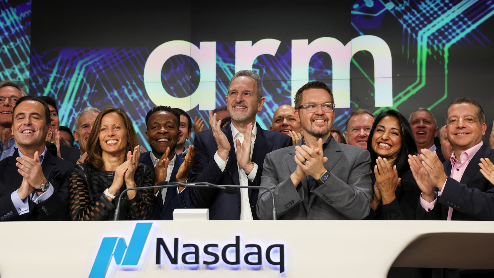 Arm's second trading day is more subdued, but valuation still tops  billion
