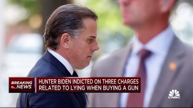 Hunter Biden indicted on firearms charges