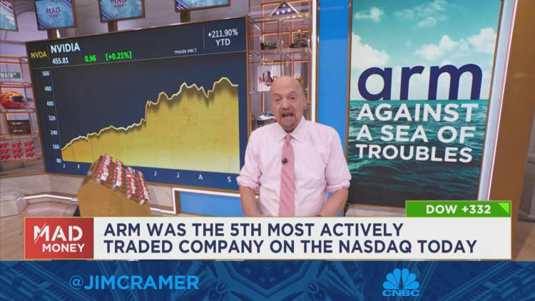 The Arm deal was exactly what sideline money needed to get back in the market, says Jim Cramer