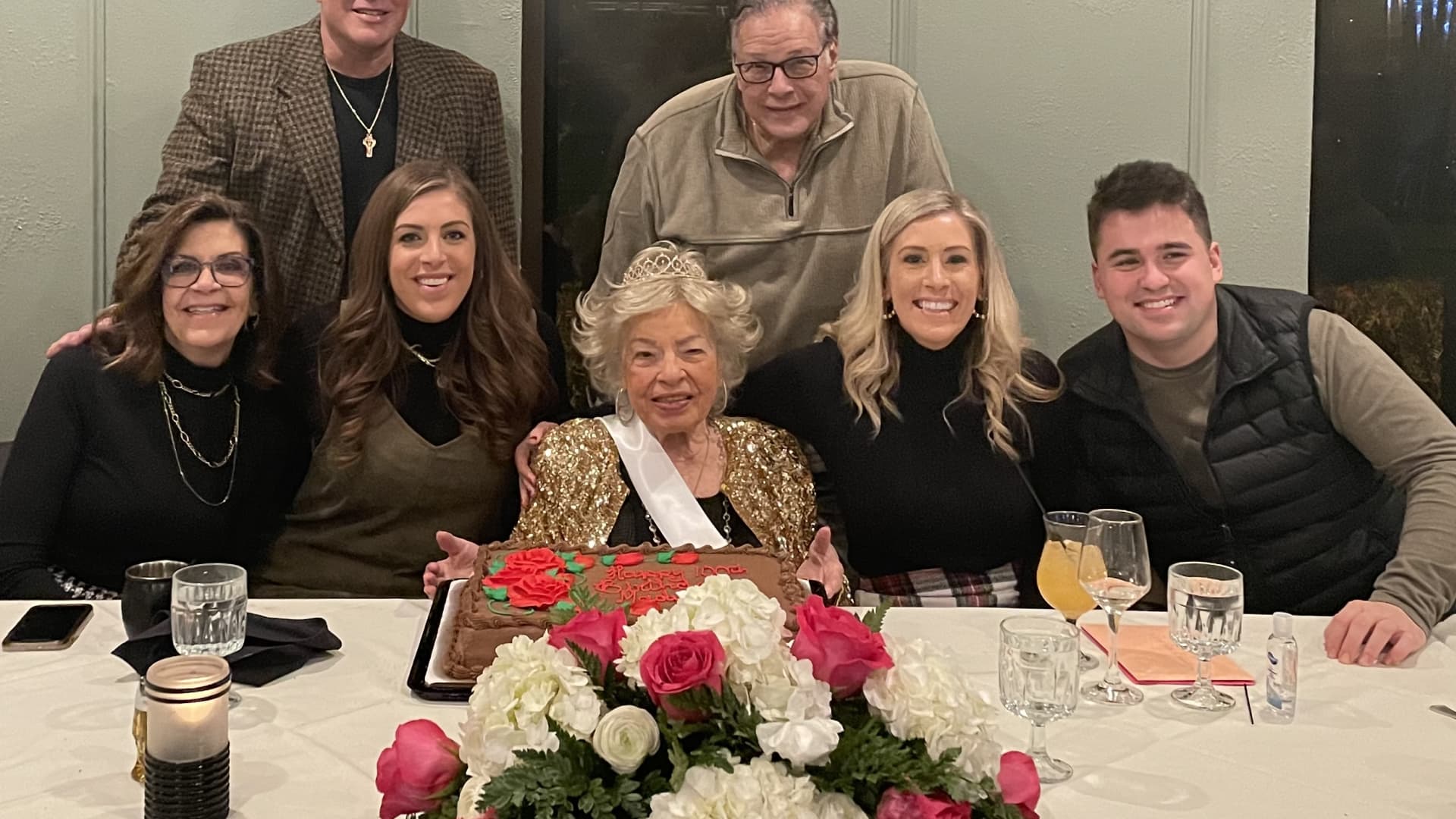 Madeline Paldo, 100, deeply values her family and friends.