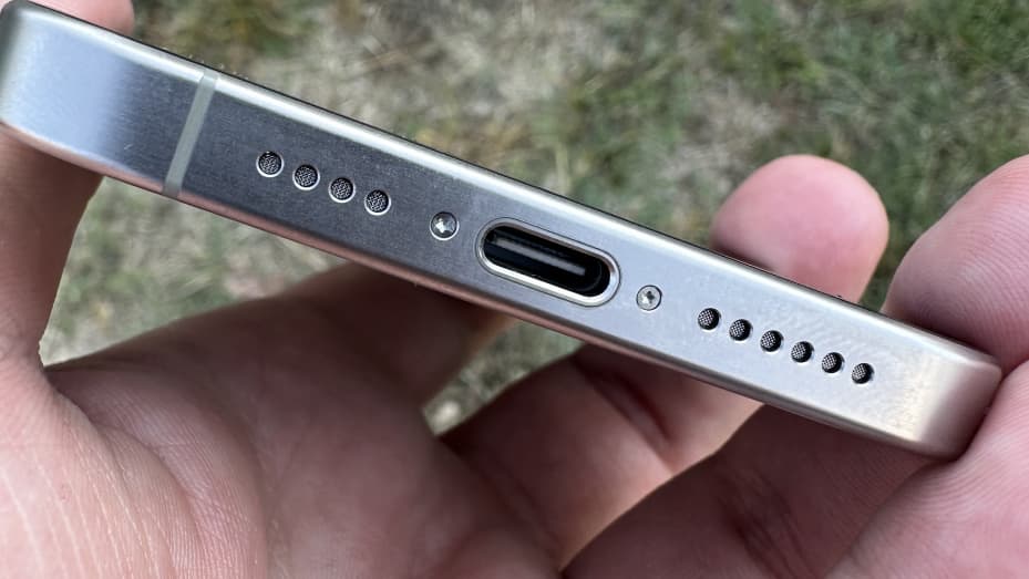 Behold: The USB-C port that will be on all iPhones going forward.