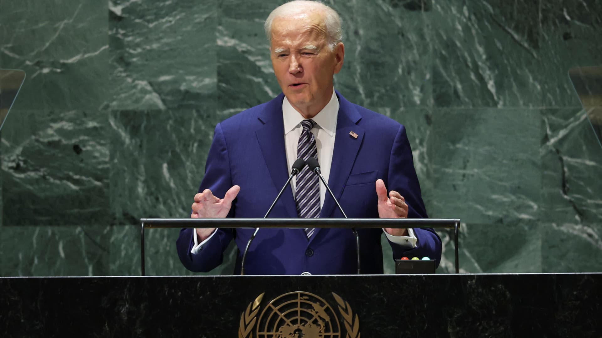 Biden in United Nations deal with urges leaders to back Ukraine as regular with constitution