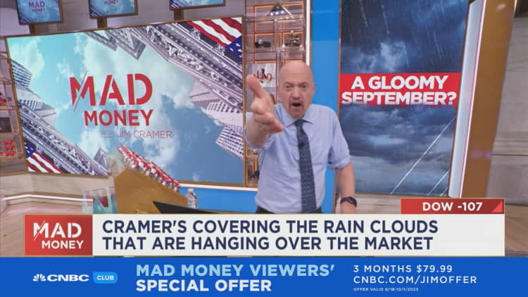 Jim Cramer talks gloom currently hanging over the market