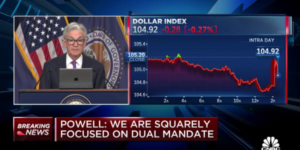 Fed Chair Powell delivers opening remarks following decision to leave interest rates unchanged