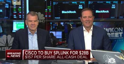 Watch CNBC's full interview with Cisco CEO Chuck Robbins and Splunk CEO Gary Steele