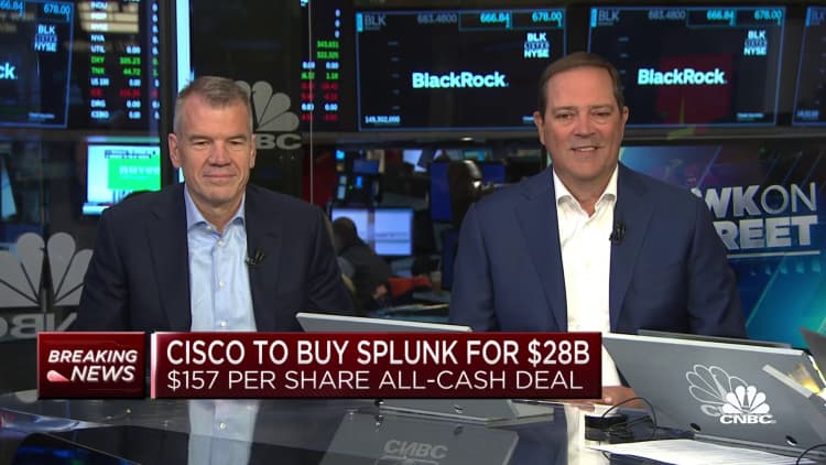 Cisco CEO Chuck Robbins on Splunk acquisition: Deal will add $4 billion in annual recurring revenue