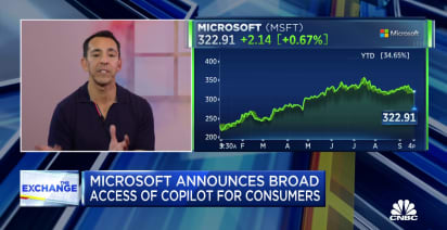 Microsoft's Yusuf Mehdi discusses the tech giant's AI ambitions with Copilot