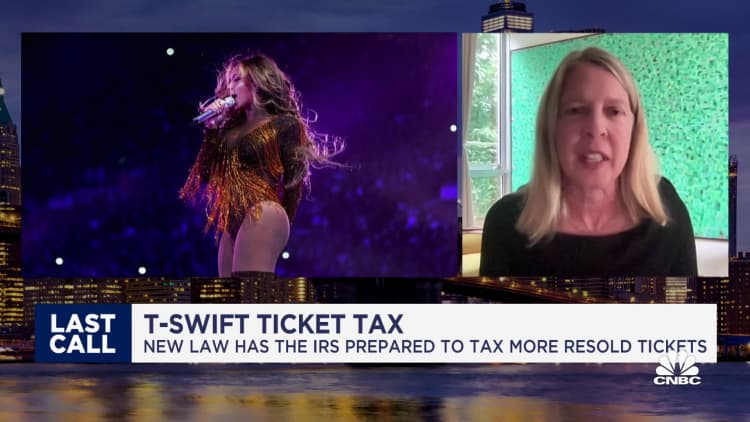 The IRS will impose a higher tax on resold tickets under the new law