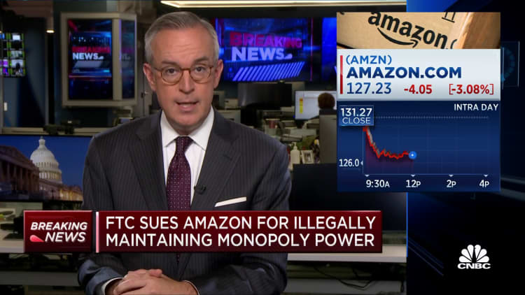 FTC sues Amazon for illegally maintaining monopoly power