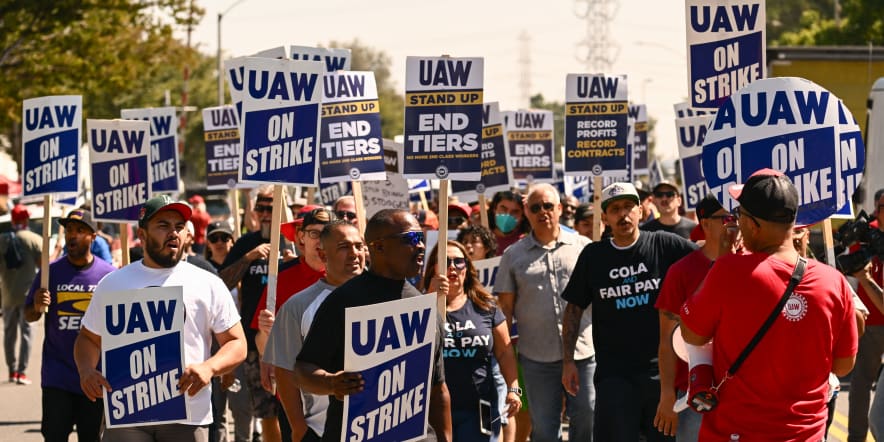 Labor unions, with power and popularity rising, are still trailing in the biggest nationwide battle