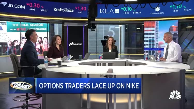 Options traders betting Nike's post earnings move has some real sole