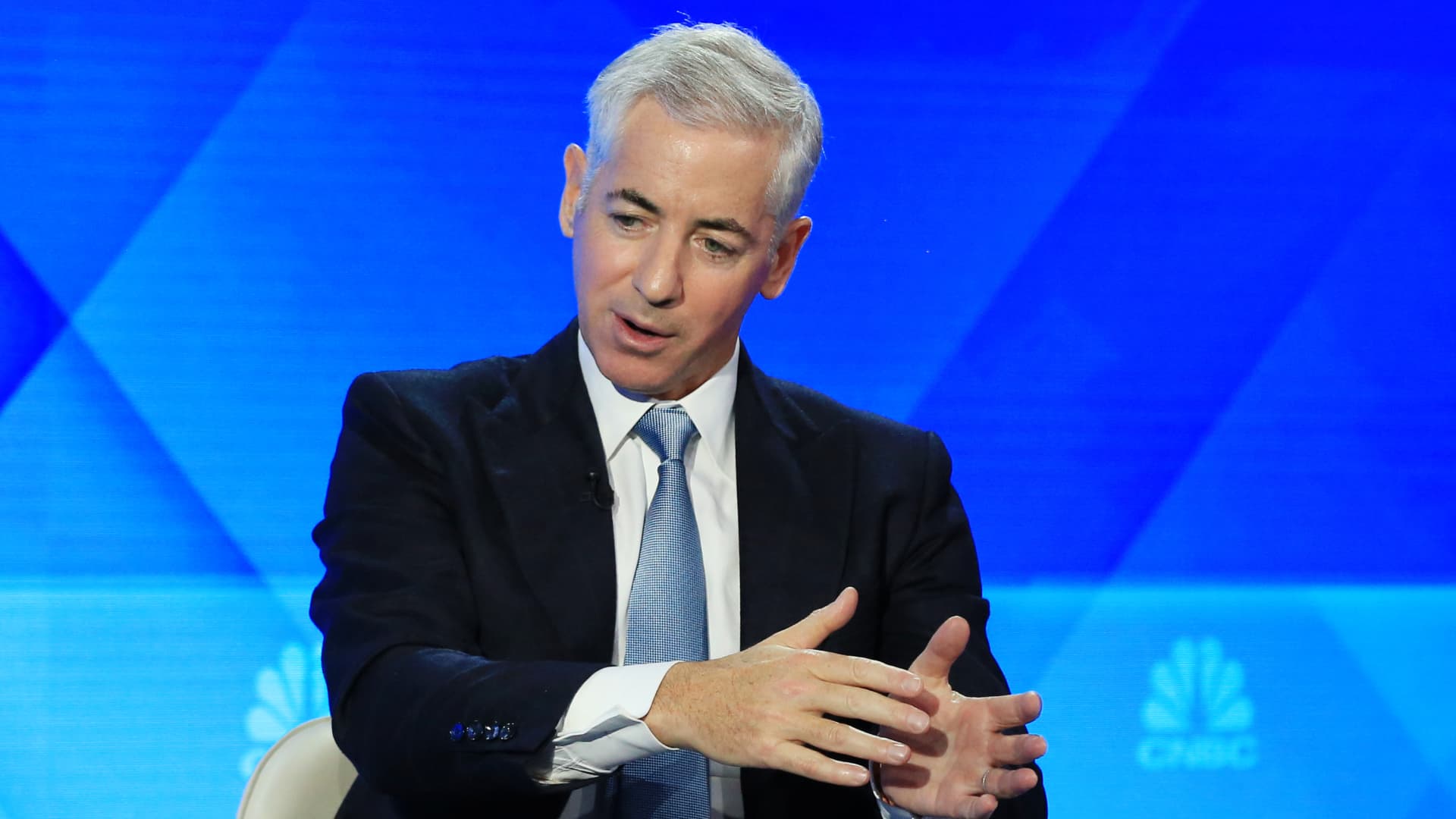 Bill Ackman says the economy is starting to slow and the Fed is likely done hiking