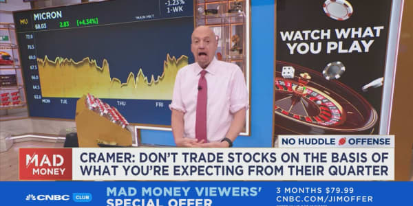 Make a judgment on stocks after quarterly reports 'once you know all the facts', says Jim Cramer