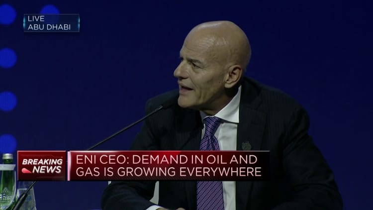 Oil and gas demand is growing but you have to be 'efficient and effective,' ENI CEO says