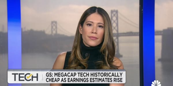 Goldman Sachs: Megacap tech historically cheap as earnings estimates rise