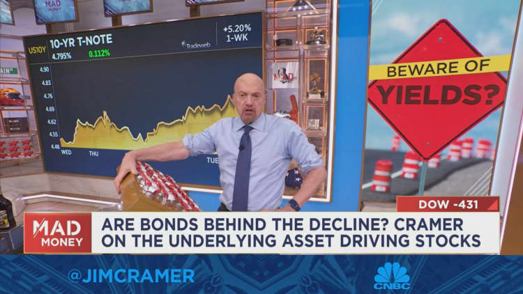 The bond market is a lot more important than the stock market, says Jim Cramer