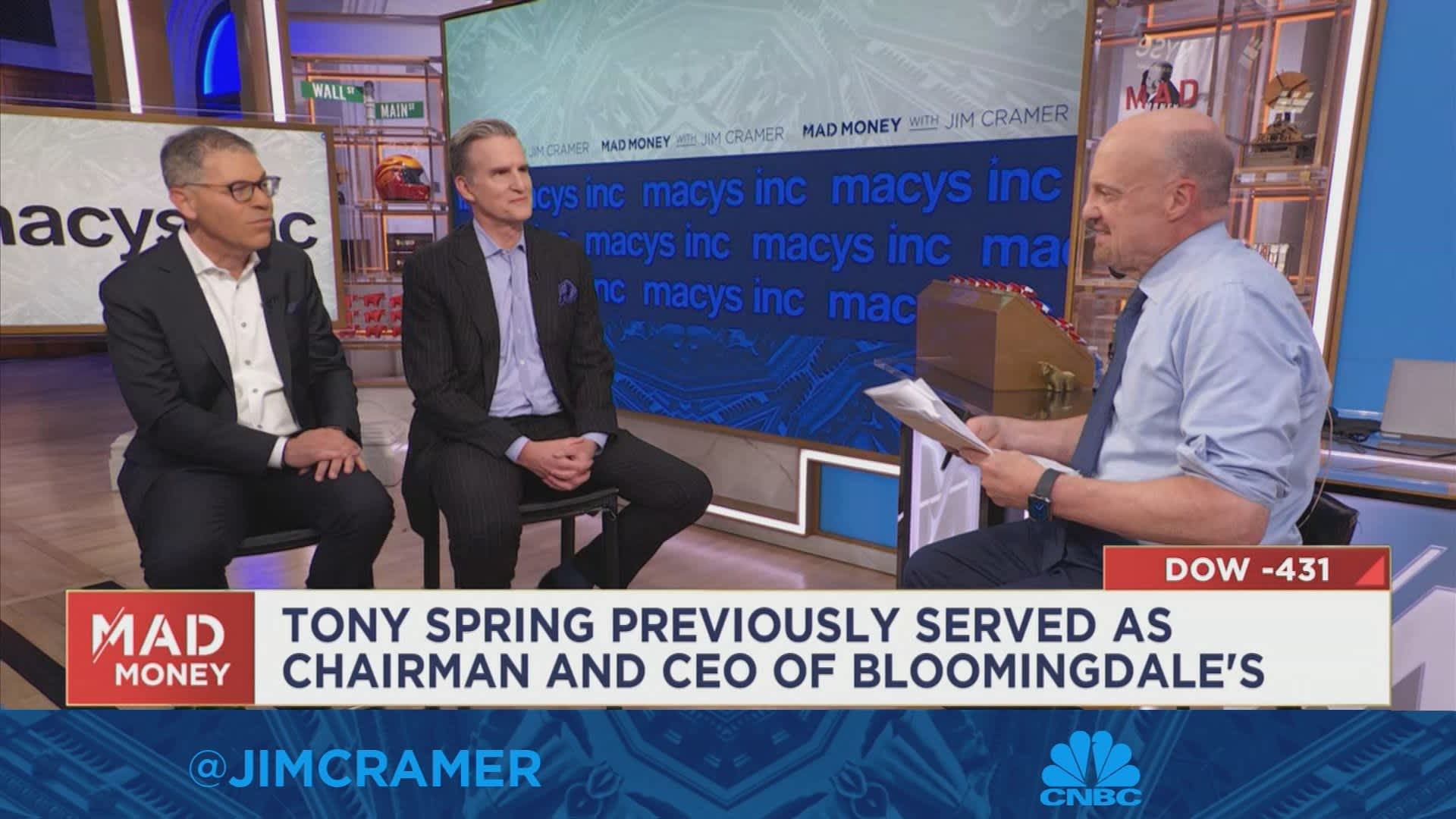 Jim Cramer sits down with Macy's outgoing and incoming CEOs