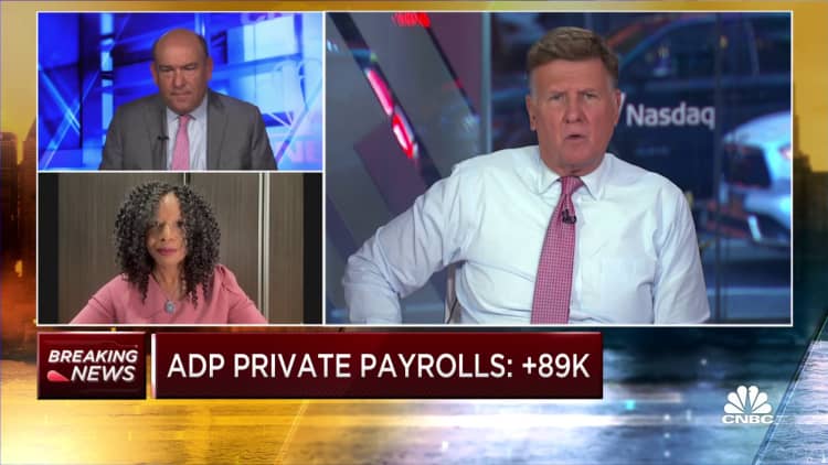 Private payrolls rose 89,000 in September, far below expectations, ADP says