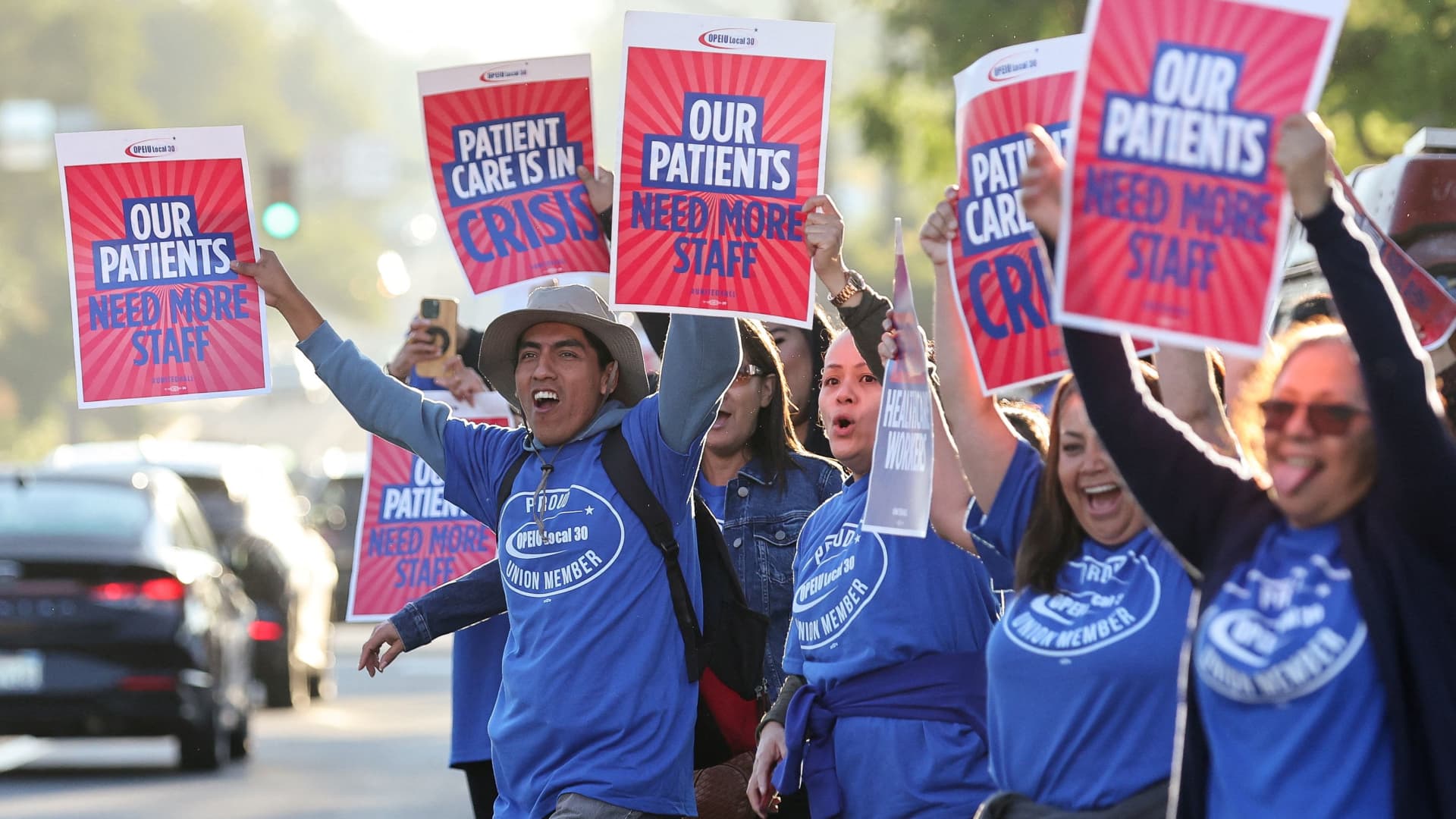 More than 75,000 workers strike at hundreds of Kaiser Permanente health facilities across U.S.