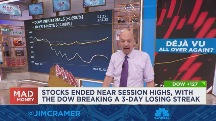 Once bond sellers slow down, we should finally see a rebound in stocks, says Jim Cramer