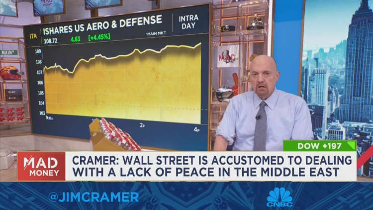 Cramer: Wall Street is accustomed to dealing with lack of peace in Middle East