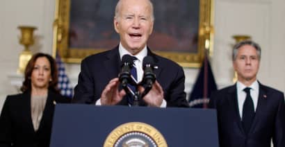 Biden condemns 'terror and bloodshed' by Hamas, vows to support Israel