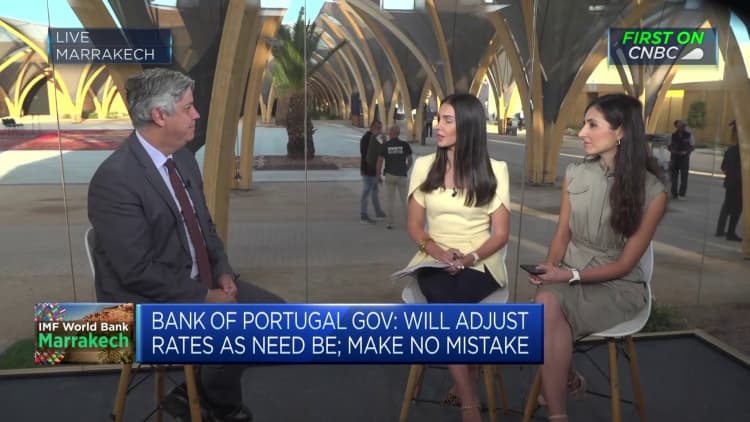 De ECB is klaar met de renteverhogingen, behoudens onvoorziene schokken, zegt Centeno van de Bank of Portugal