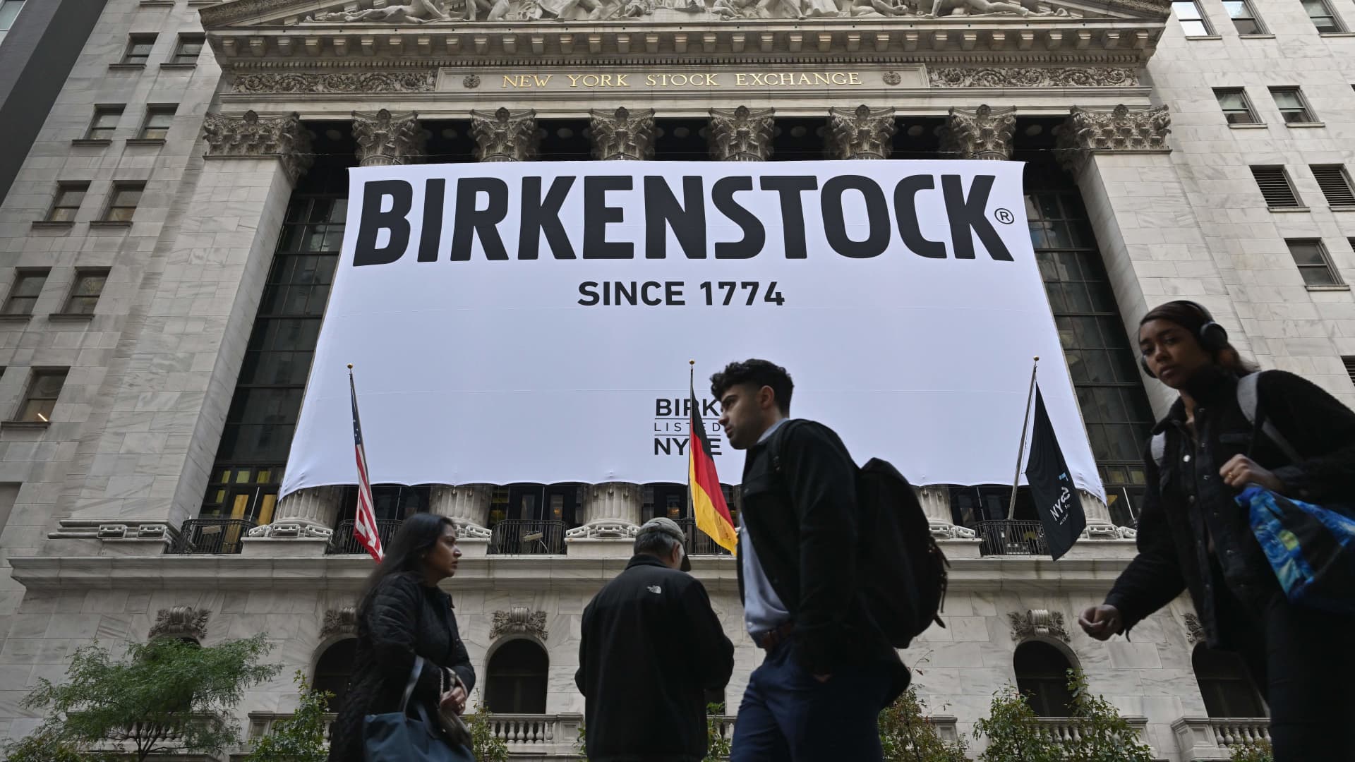 Birkenstock slides more than 12% in stock market debut after opening at $41 per share