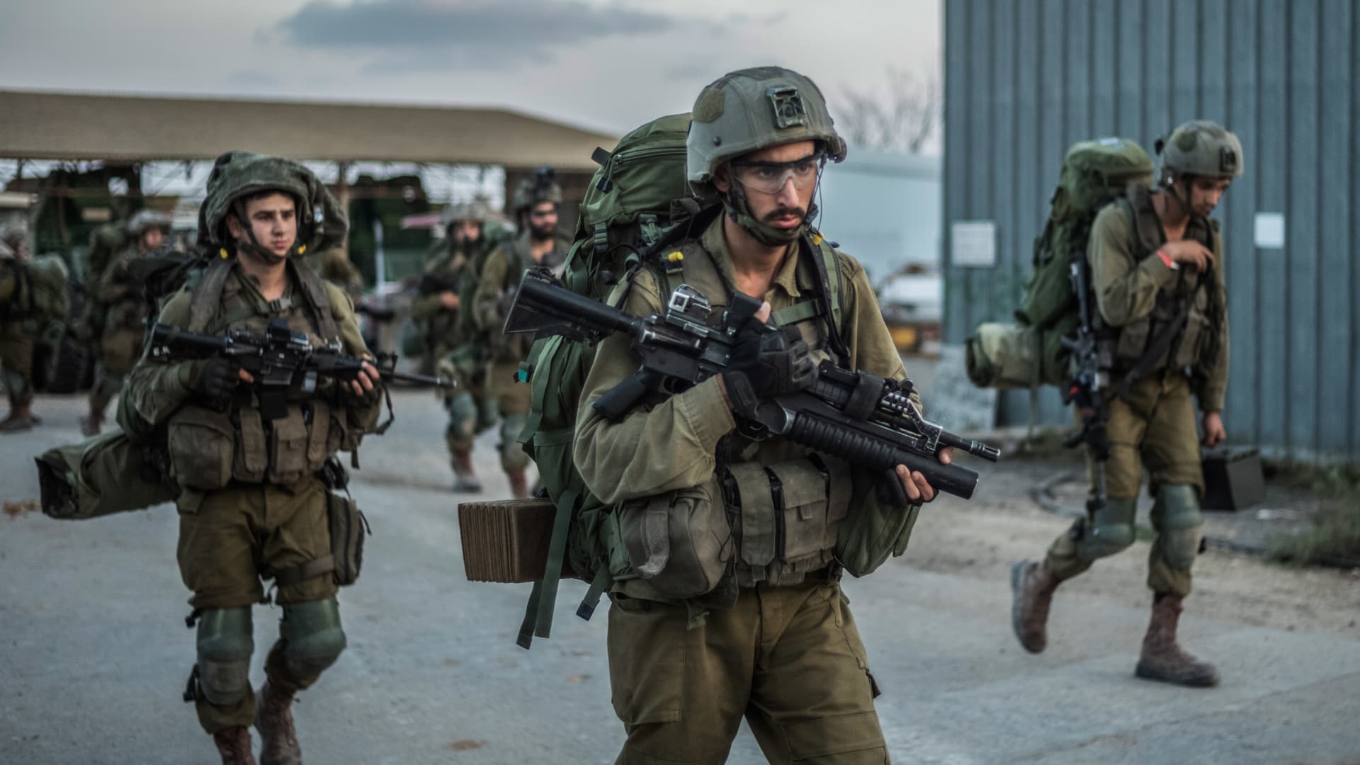 Israeli soldiers regain control of the Kibbutz Be'eri, Oct. 11, 2023.