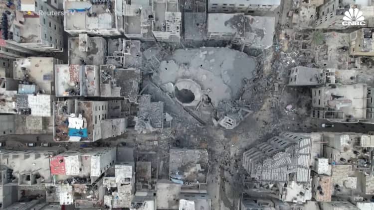 New drone video shows damage in Gaza from Israeli strikes