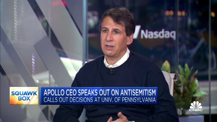 Apollo CEO Marc Rowan on UPenn op-ed: We are, at Penn, a bastion of 'preferred' speech