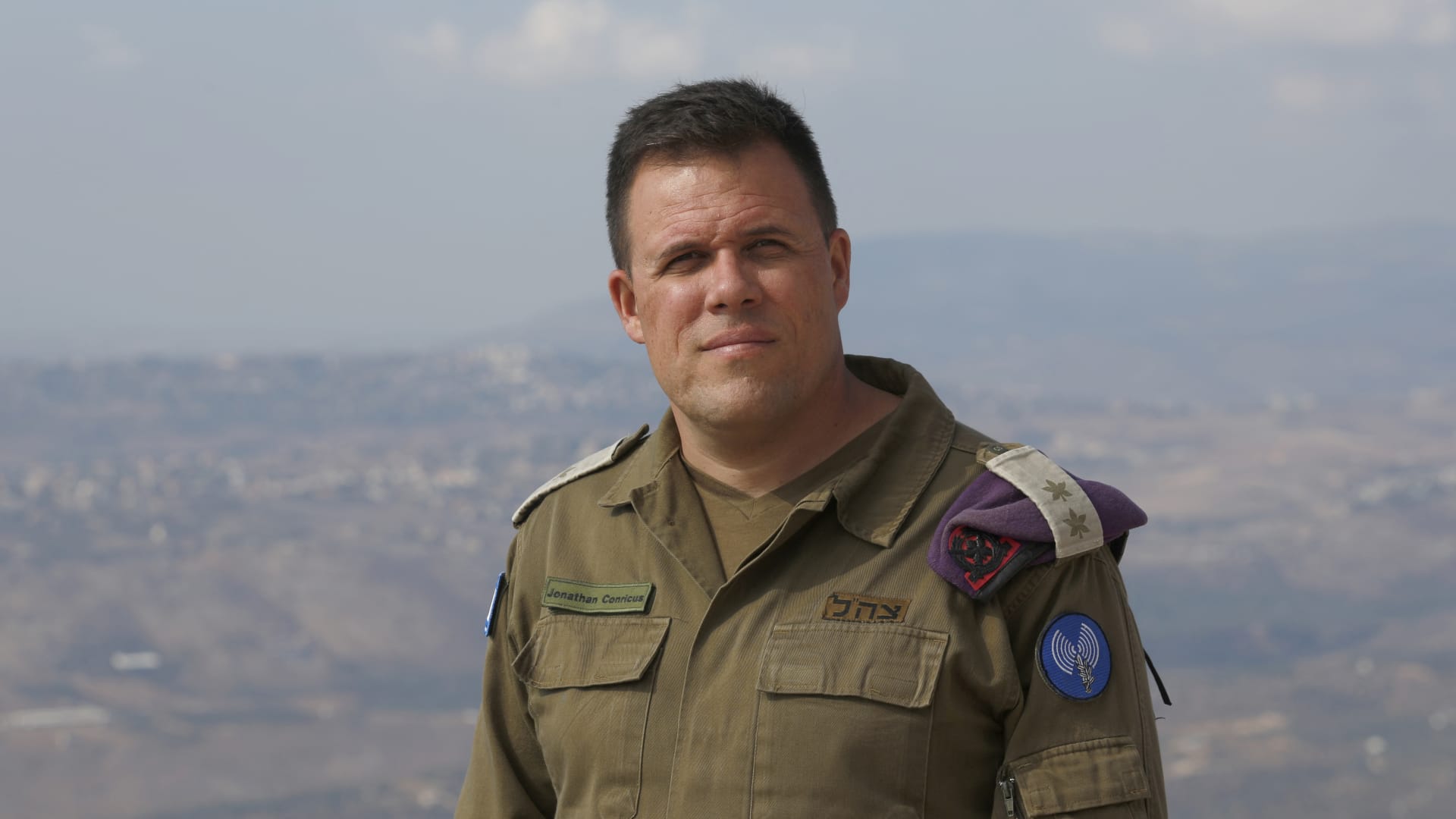 Israeli Army spokesperson for international media, Lieutenant Colonel Jonathan Conricus.