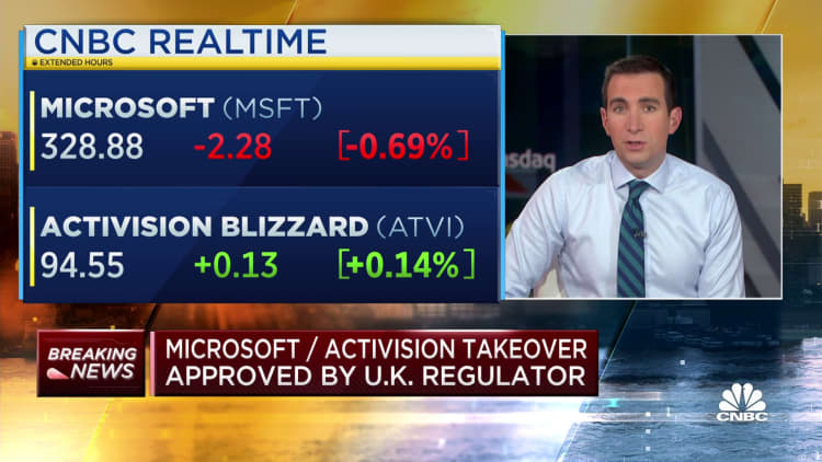 Microsoft’s $69 billion Activision Blizzard takeover approved by UK, clearing way for deal to close