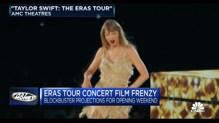 Taylor Swift’s eras tour movie goes live