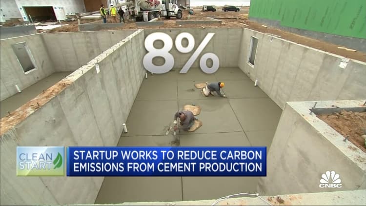 Startup works to reduce carbon emissions from cement production