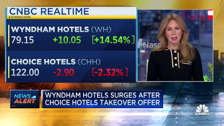Choice Hotels offers to buy Wyndham Hotels for $90/share, cash and stock