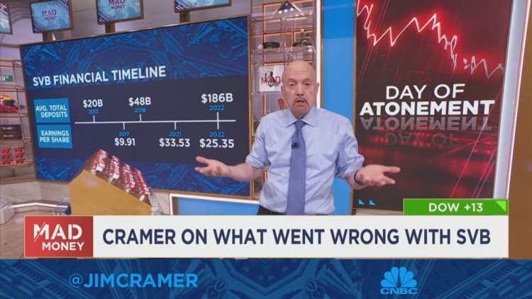 Jim Cramer talks what went wrong with Silicon Valley Bank