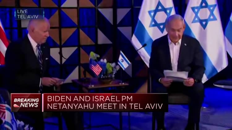 Israel’s Netanyahu thanks President Biden for standing with the country ‘today, tomorrow and always’