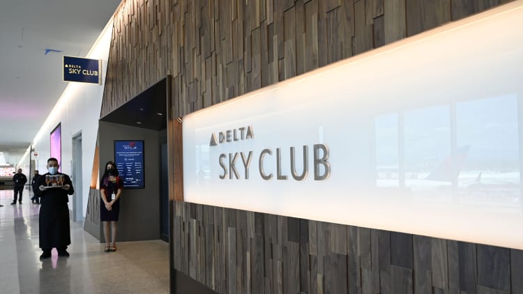 The next airport terminal lounge or club you pass may also be a bank branch