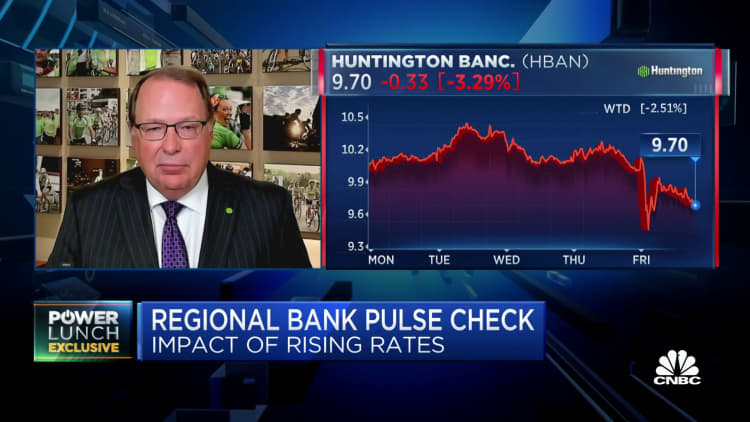 Huntington Bancshares CEO: There's a risk to the economy slowing down as interest rates are up