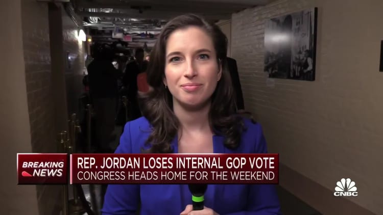 The GOP speaker no longer nominated Rep.  Jim Jordan after a third defeat on the House floor