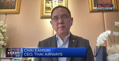 The Israel-Hamas war hasn't affected Thai Airways' flight routes, CEO says